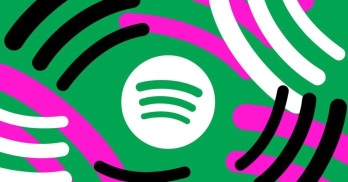 An illustration of Spotify’s logo.