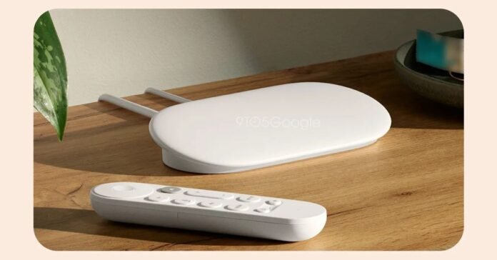 A marketing image of the Google TV Streamer.