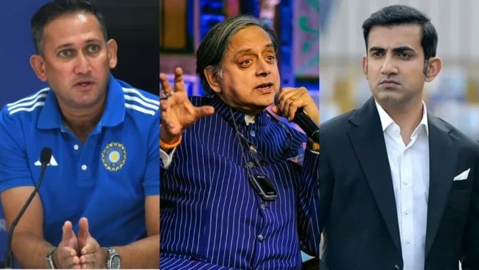 Ajit Agarkar, Shashi Tharoor and Gautam Gambhir