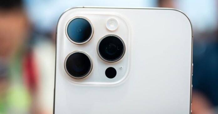 A picture of the iPhone 16 Pro cameras.