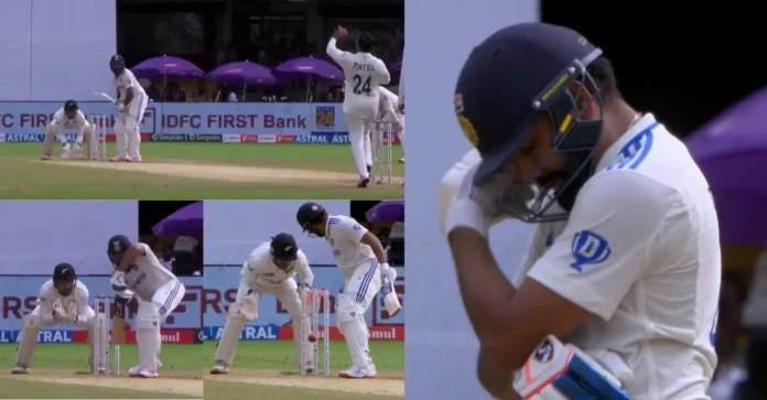 IND vs NZ [WATCH]: Rohit Sharma stands in disbelief after his unlucky dismissal on Day 3 of Bengaluru Test