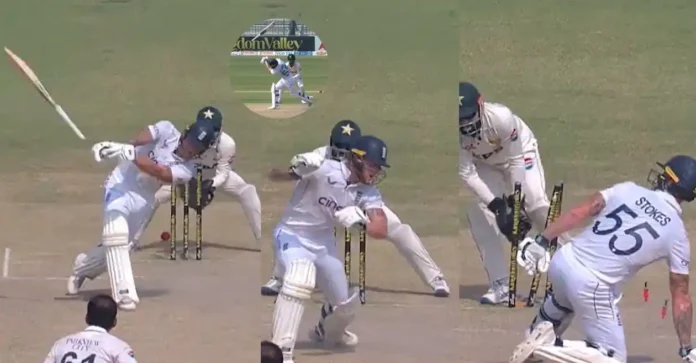 WATCH: England captain Ben Stokes falls to a bizarre dismissal on Day 4 of 2nd Test against Pakistan