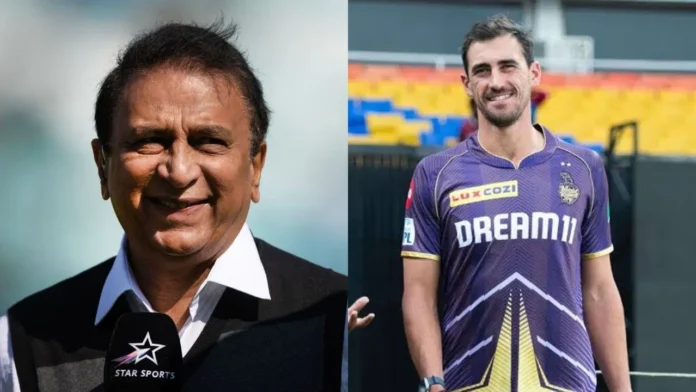 Sunil Gavaskar And Mitchell Starc